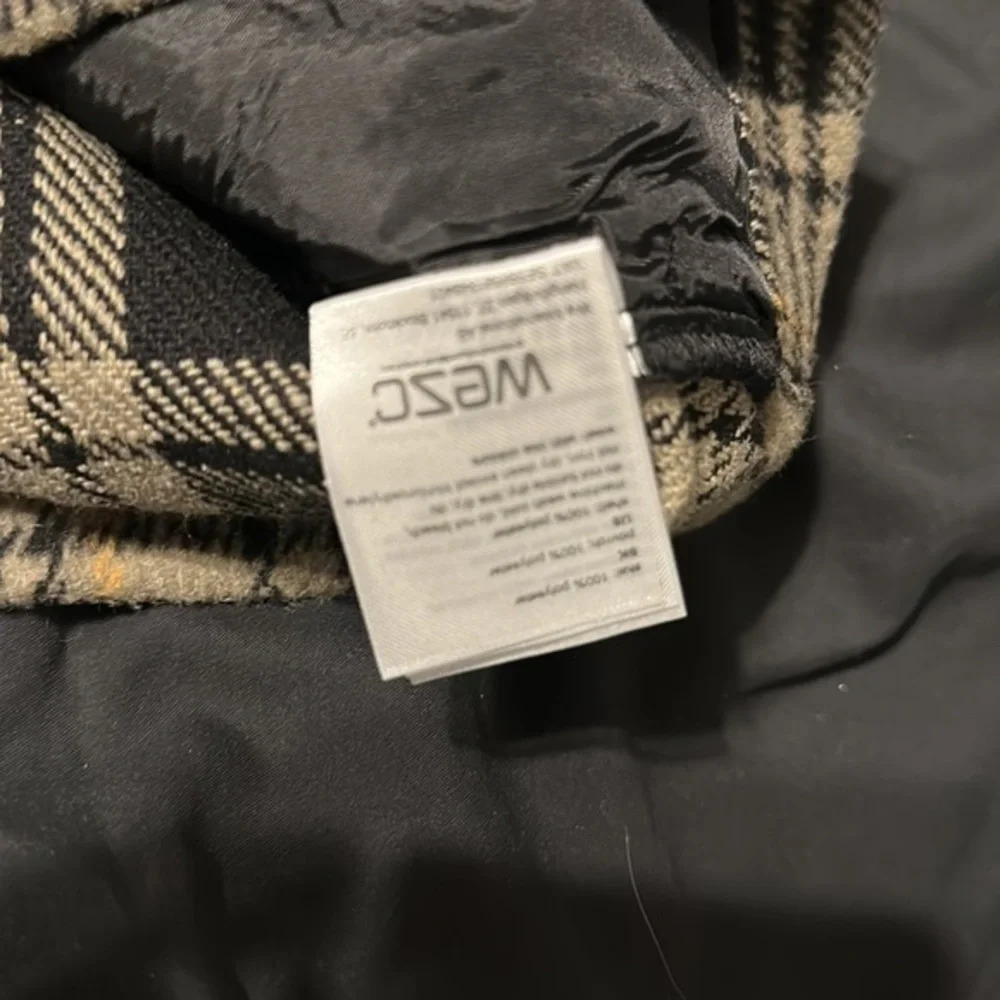 WeSC Jacket American Liam Plaid Sherpa Shacket Zip Up Flannel New w Tags Size L - Picture 6 of 6